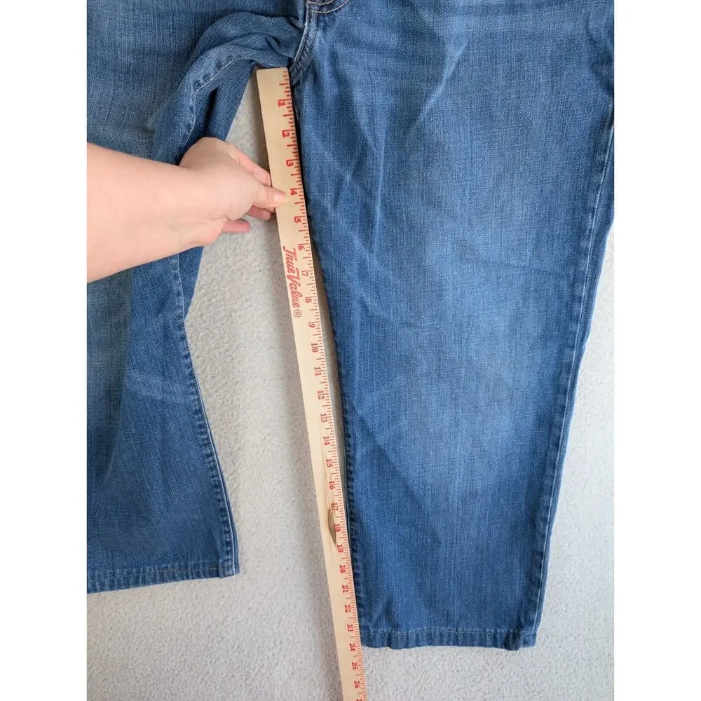 Lucky Brand 363 Straight Jeans Mens 38x24 Denim Medium Wash 5 Pocket